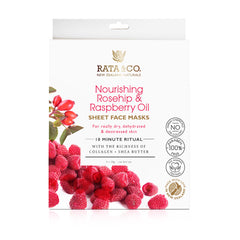 Nourishing Rosehip and Raspberry Oil Sheet Face Masks 5pack